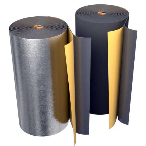 Рулон из вспененного полиэтилена 15/1,0-7 (Т<95°C) самокл с фольг чёрн Energoflex BLACK STAR DUCT AL в Воронеже
