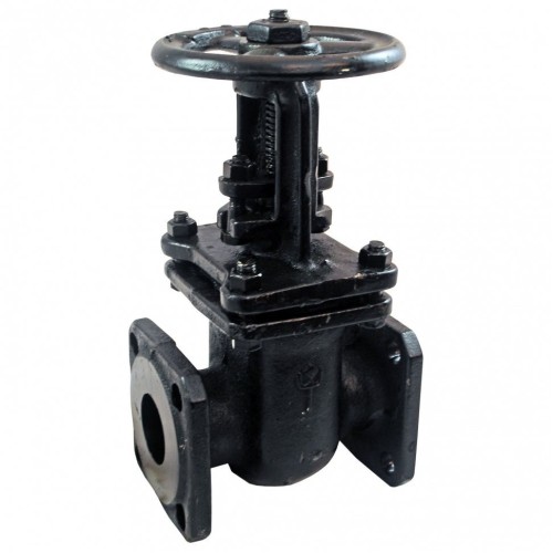 Задвижка клиновая чугунная фланцевая с выдвижныи шпинделем Ру 10 30ч6бр ЛМЗ 150х280 мм