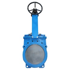 Задвижка шиберная двусторонняя с невыдвижным штоком Ду-500 Ру-10 с редуктором под электропривод ISO2 F14 (Т<110°С) Benarmo