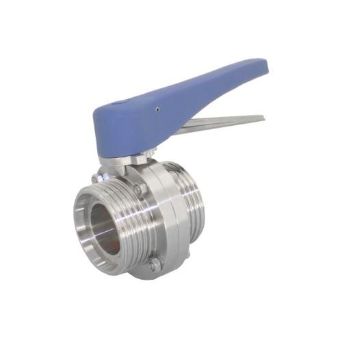 Затвор ручной с нержавеющий диском и рукояткой межфланцевый под приварку 0,8 МПа NK-DZwpEPDM NK 40х48 мм в Воронеже