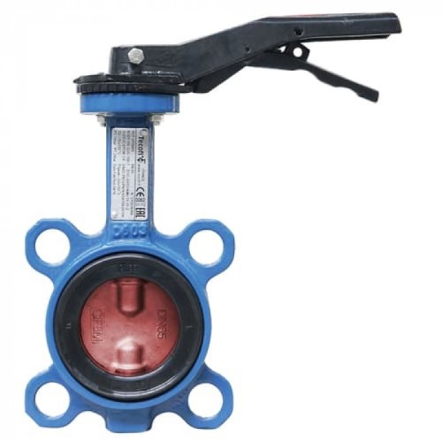 Затвор ручной с чугунным диском и рукояткой межфланцевый 1,6 МПа EPDM GG25 200х58 мм в Воронеже